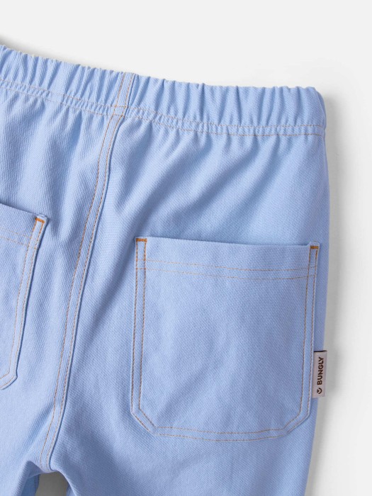 чиносы из джинскота "светлый деним" 7+ из россии вид сбоку