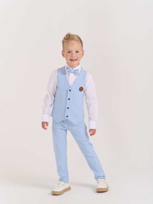 чиносы из джинскота "светлый деним" из россии вид сбоку