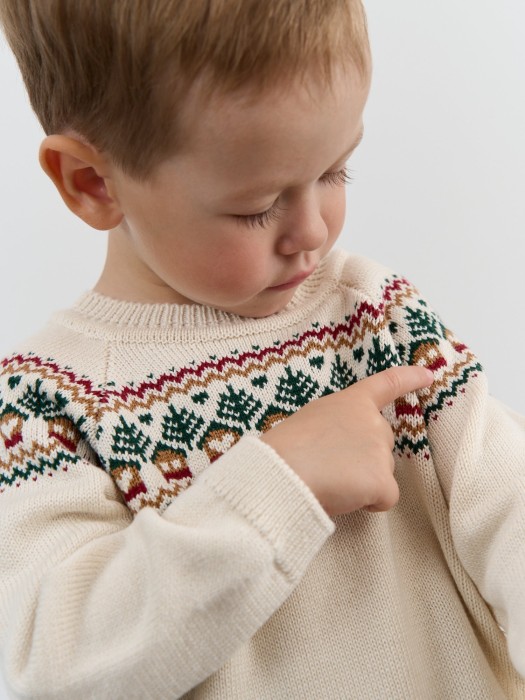 джемпер хлопковый "уютный вечер" 0+ по цене 2799 руб вид справа