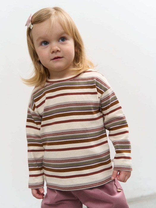 джемпер "орех" 0+ от бренда bungly вид слева