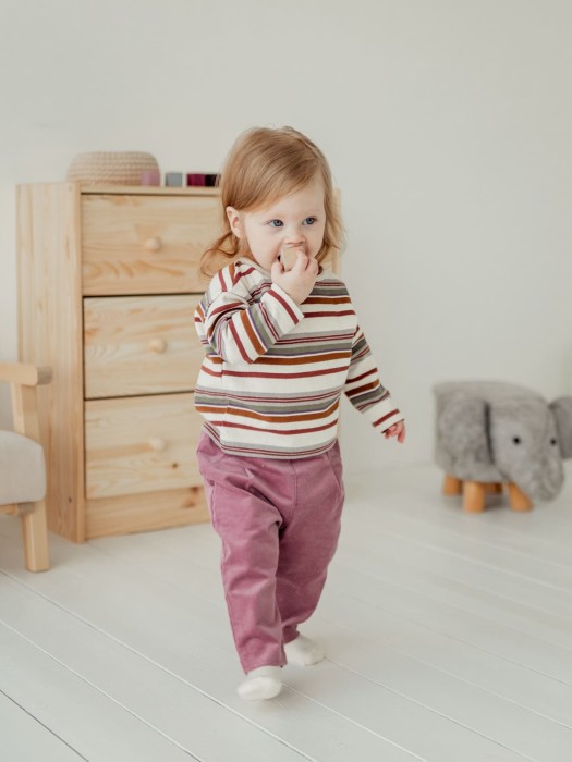 джемпер "орех" 0+ от 1 до 3 лет с изнаночной стороны