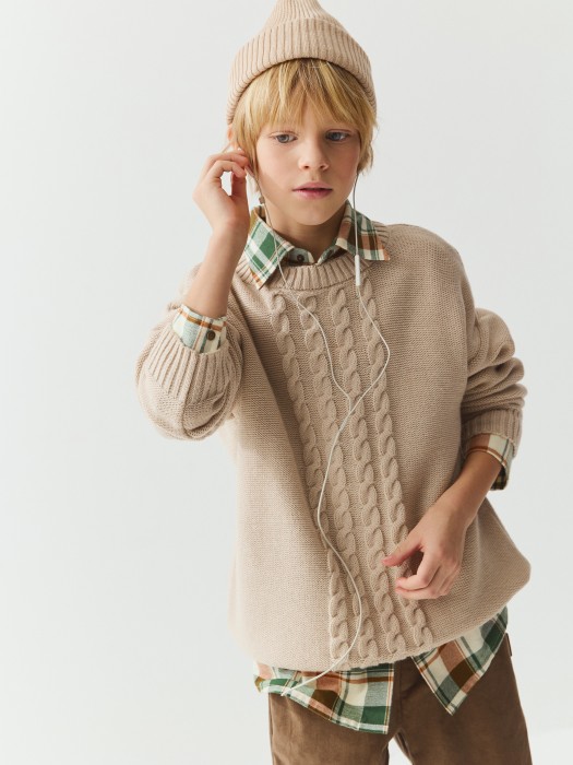 джемпер вязанный "серая дымка" 7+ фотография