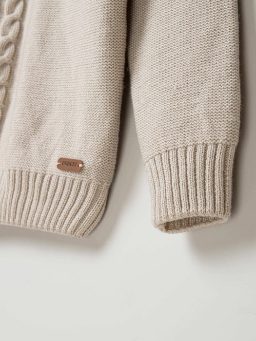 джемпер вязанный "серая дымка" 7+ по цене 3299 руб вид справа