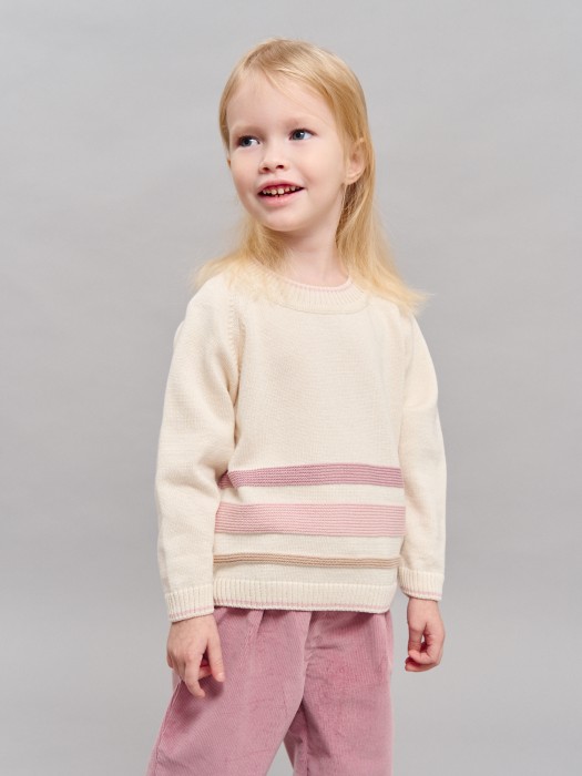 джемпер вязаный "цветочек" 0+ фотография