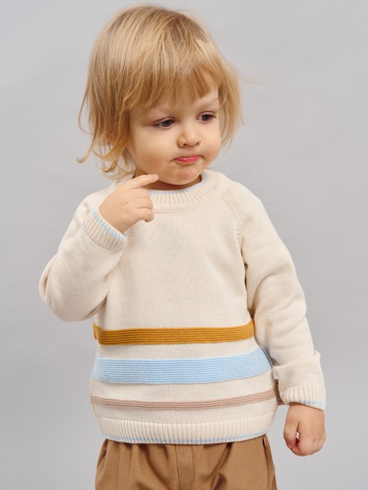 джемпер вязаный "ручеек" 0+ фотография