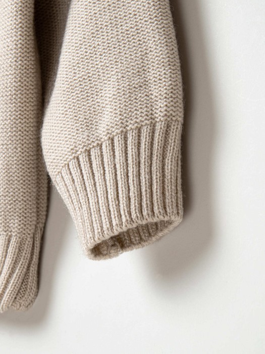 джемпер вязаный "серая дымка" из россии вид сбоку