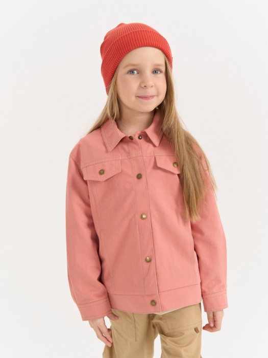 джинсовка "коралл" универсального стиля с лицевой стороны