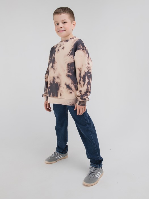 джинсы regular fit "синие" 7+ универсального стиля с лицевой стороны