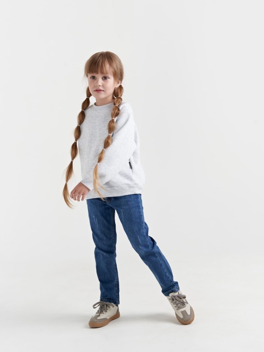 джинсы regular fit "синие" от бренда bungly вид слева