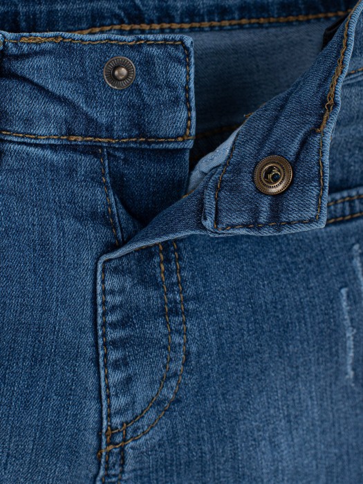 джинсы regular fit "синие" по цене 1609 руб вид справа