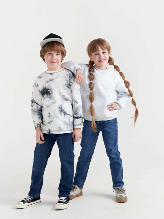 джинсы regular fit "синие" от 1 до 3 лет с изнаночной стороны