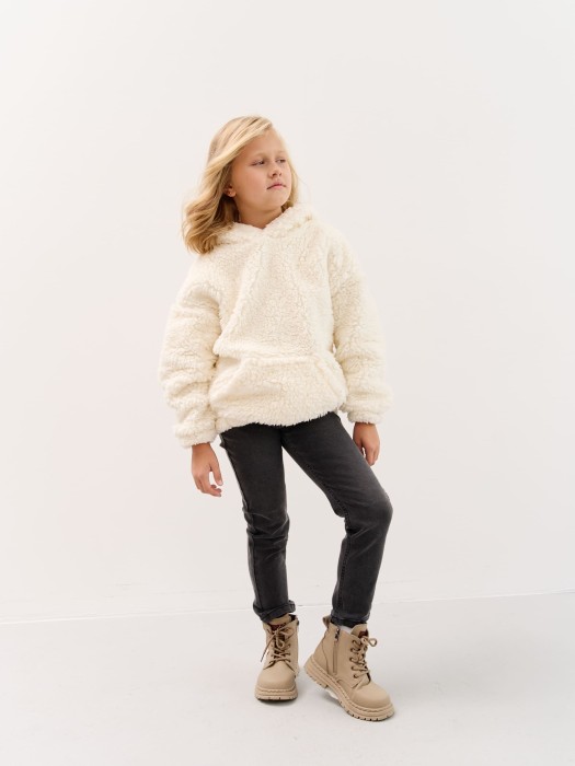 джинсы slim fit "серые" 7+ от бренда bungly вид слева