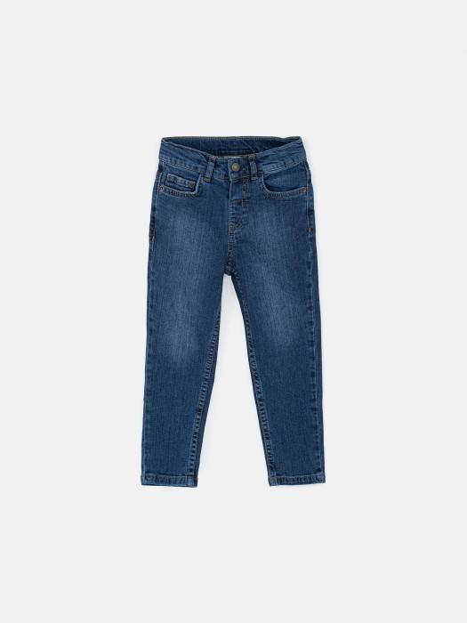 джинсы slim fit "темно-синие" фотография