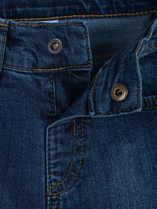 джинсы slim fit "темно-синие" по цене 1609 руб вид справа