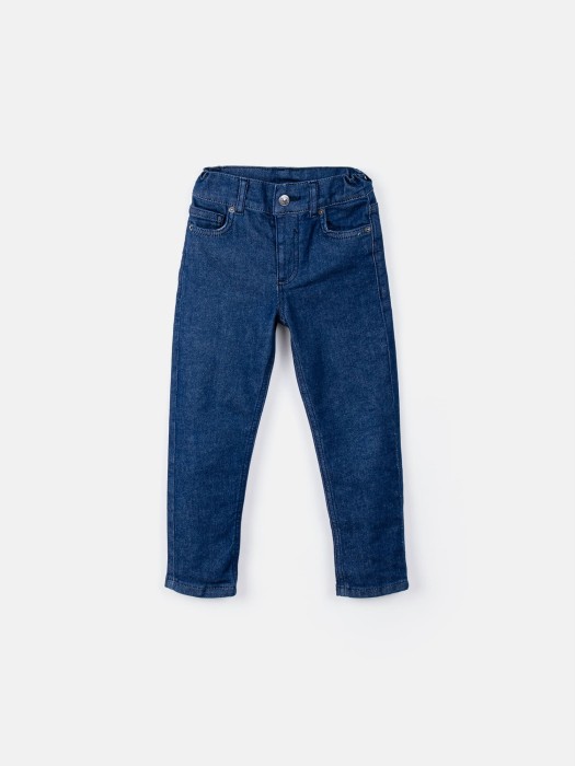 джинсы slim fit "темно-синие" фотография