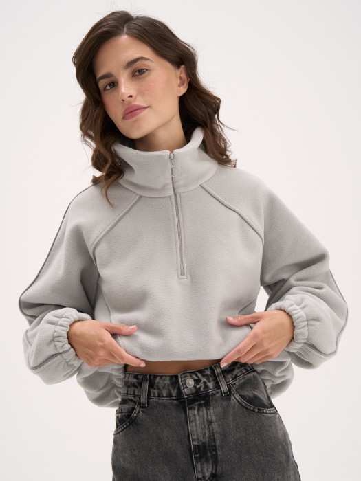 джинсы straight fit "темно-серые" женские по цене 5693 руб вид справа