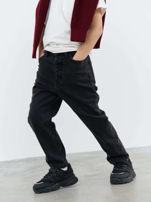 джинсы "уголь" утепленные по цене 2379 руб вид справа