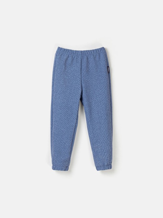 джоггеры "деним" из фактурного флиса фотография