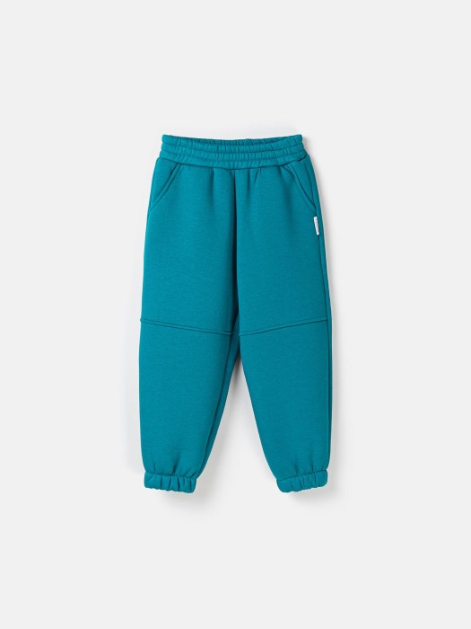 джоггеры "изумруд" утепленные от бренда bungly вид слева