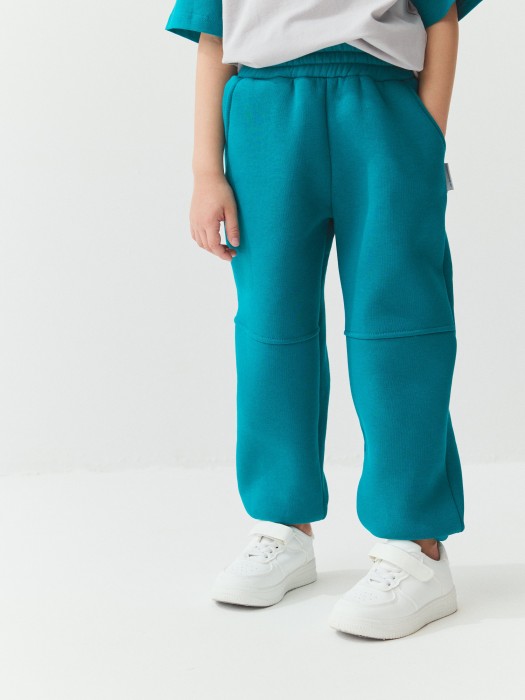 джоггеры "изумруд" утепленные из проверенных материалов спереди
