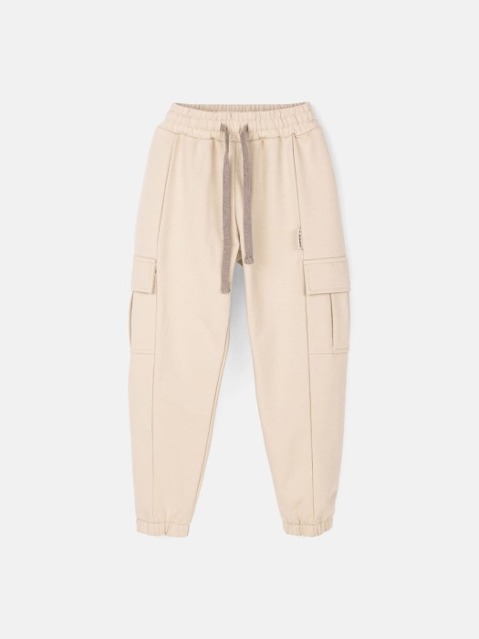 джоггеры карго облегченные "беж" подростковые фотография