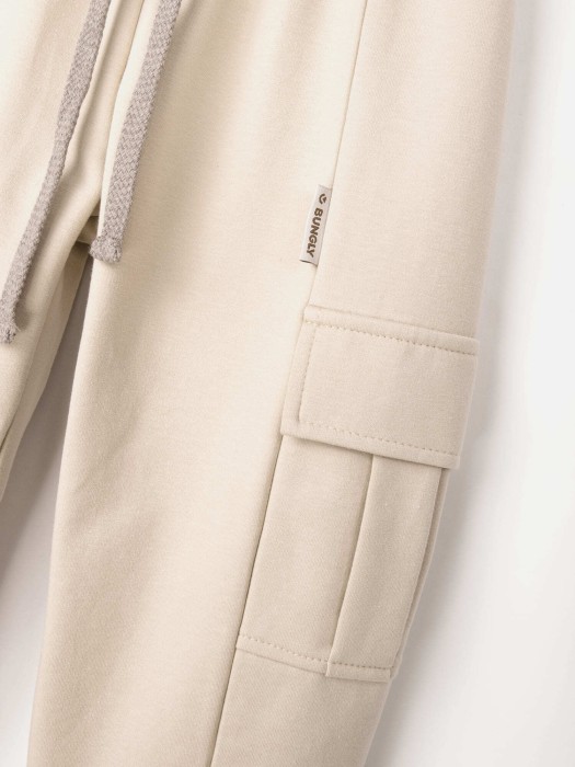 джоггеры карго облегченные "беж" подростковые по цене 2239 руб вид справа