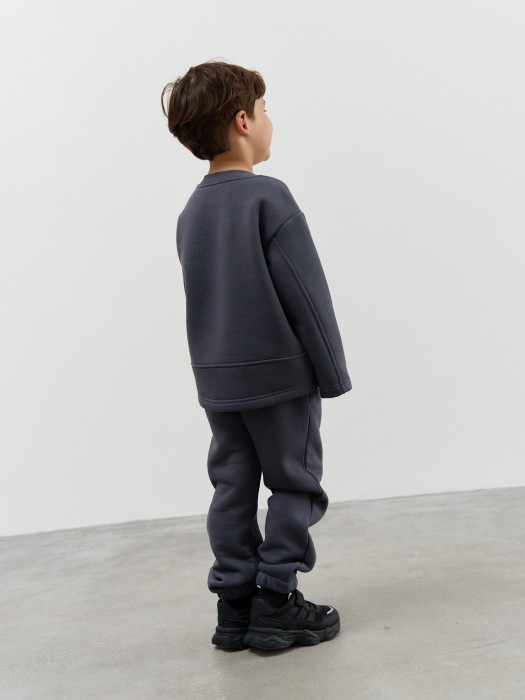 джоггеры "маренго" с карманами утепленные из россии вид сбоку