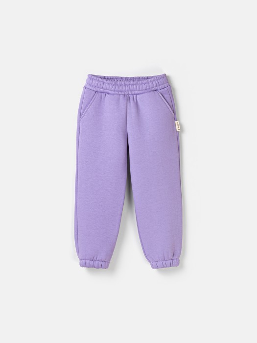 джоггеры "милка" утепленные от бренда bungly вид слева