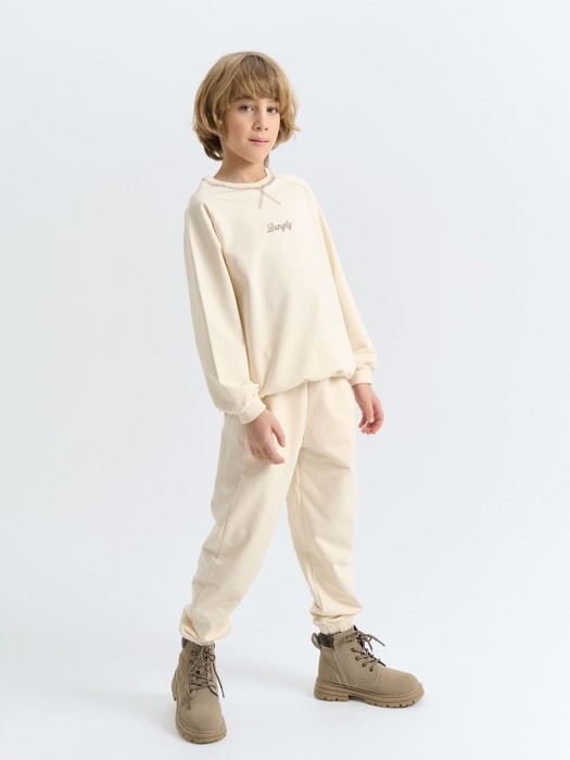 джоггеры облегченные "лён" с карманами 7+ повседневного стиля с лицевой стороны