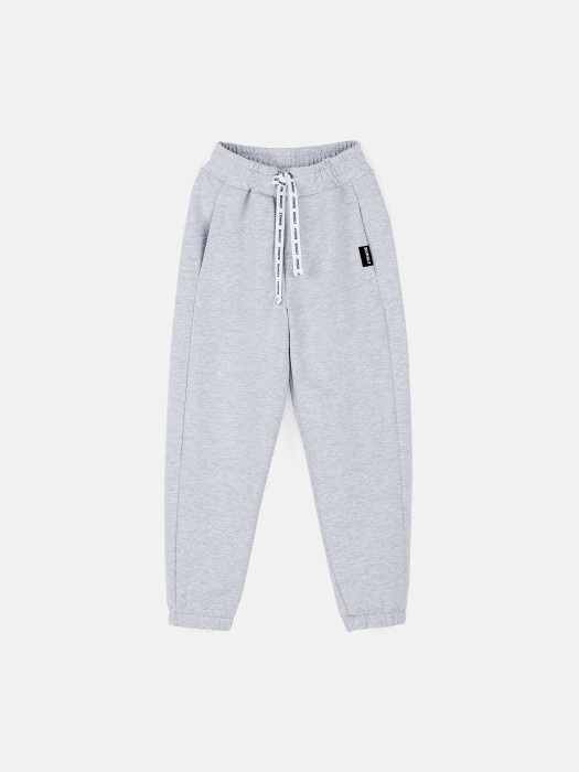джоггеры облегченные "серый меланж" с карманами 7+ фотография