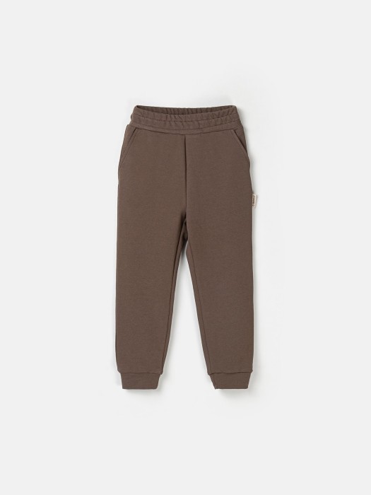 джоггеры облегченные "шоколад" с карманами фотография