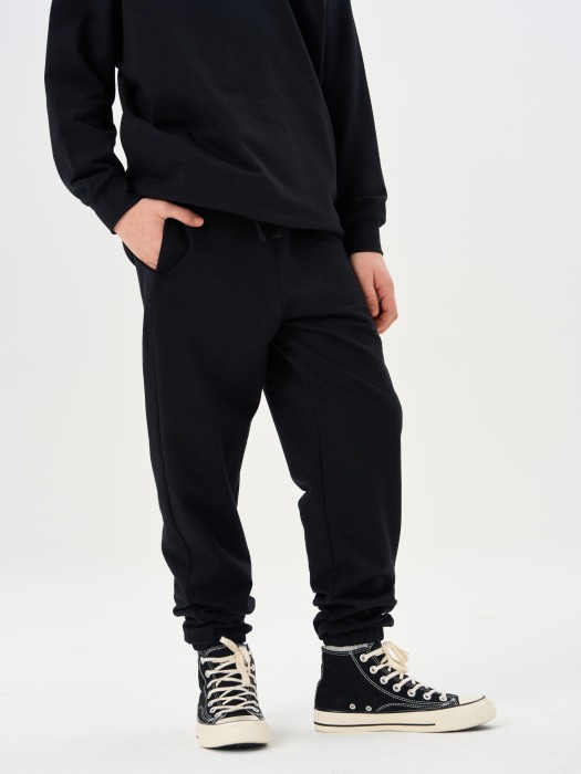 джоггеры облегченные "уголь" с карманами 7+ из проверенных материалов спереди