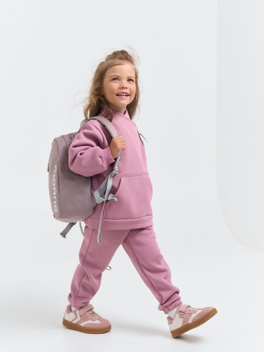 джоггеры "орхидея" с карманами утепленные из россии вид сбоку