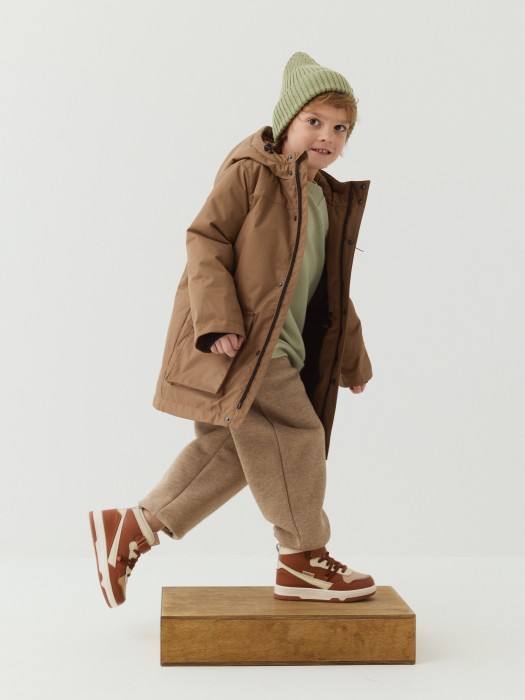 джоггеры оверсайз  "халва" утепленные из россии вид сбоку