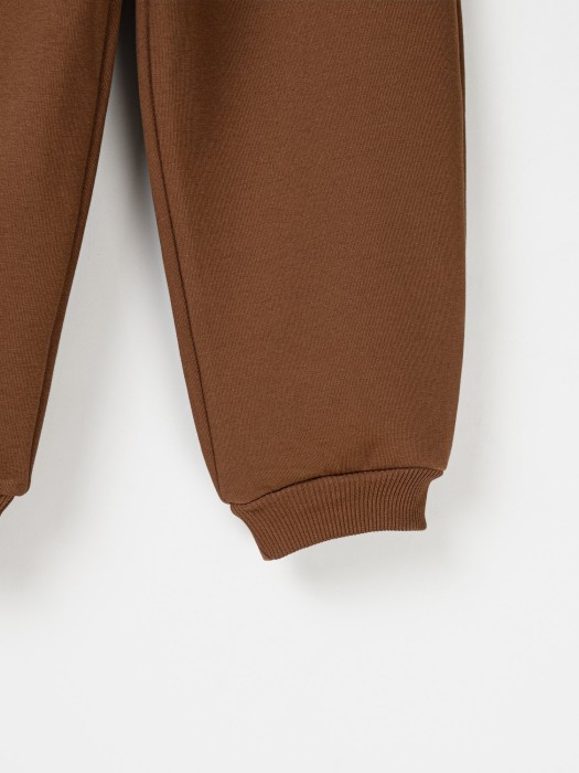 джоггеры оверсайз "каштан" с карманами утепленные по цене 1259 руб вид справа