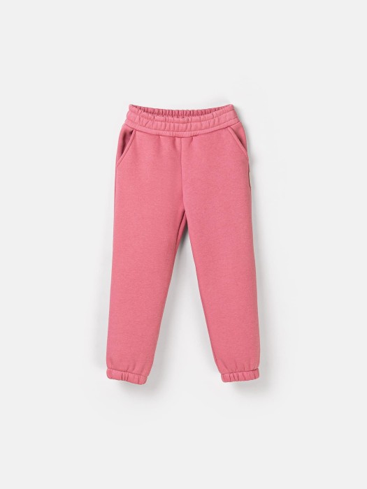 джоггеры "пепельная роза" с карманами утепленные фотография