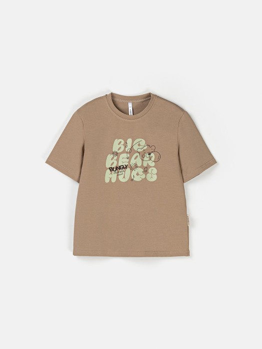 футболка "давай дружить" 7+ от бренда bungly вид слева