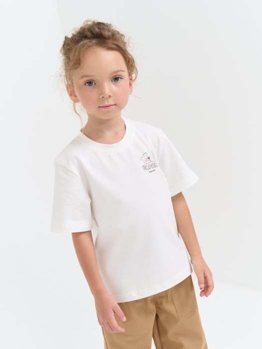 футболка "играем вместе" универсального стиля с лицевой стороны