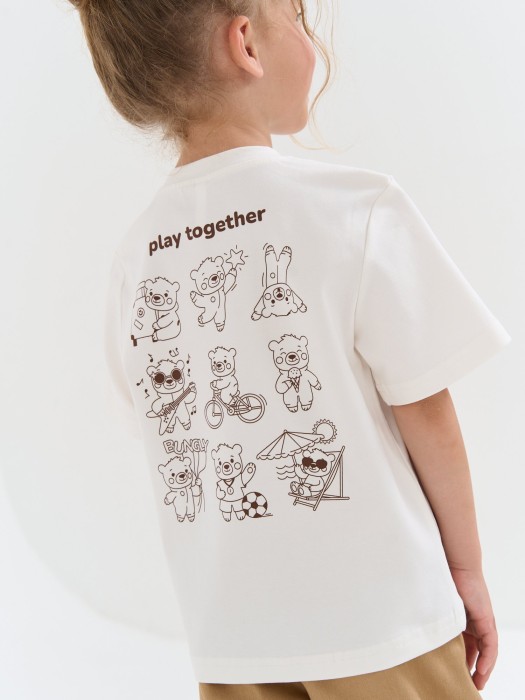 футболка "играем вместе" от 1 до 3 лет с изнаночной стороны