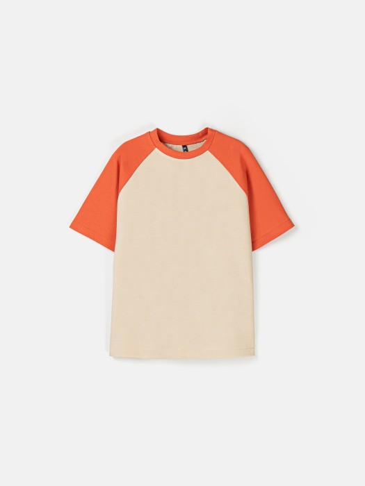 футболка колор блок "терракот" 7+ фотография