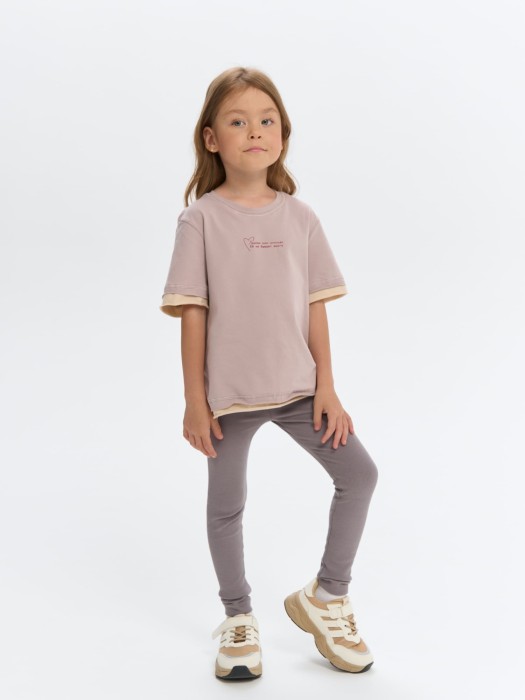 футболка "любовь как шоколад" с контрастной отделкой из россии вид сбоку