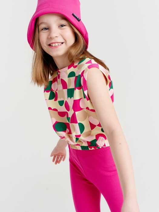 футболка на резинке "бау" 7+ из россии вид сбоку