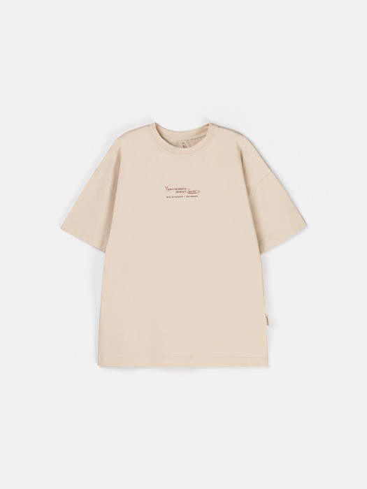 футболка оверсайз "чувствовать - значит быть" женская по цене 2513 руб вид справа