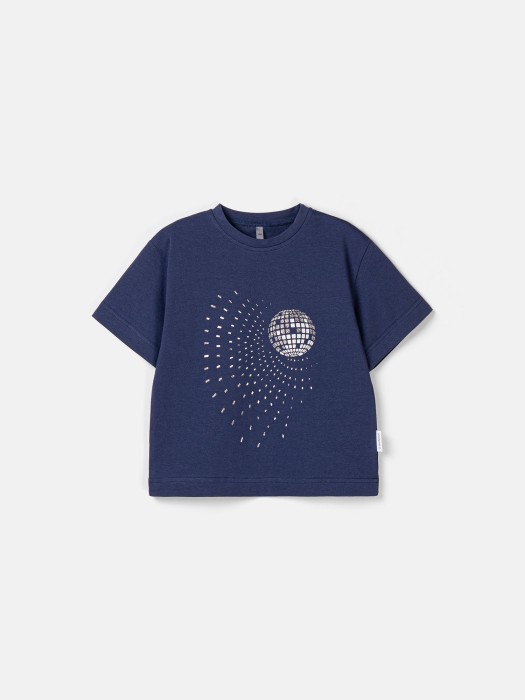 футболка оверсайз "гроза/диско-шар" фотография