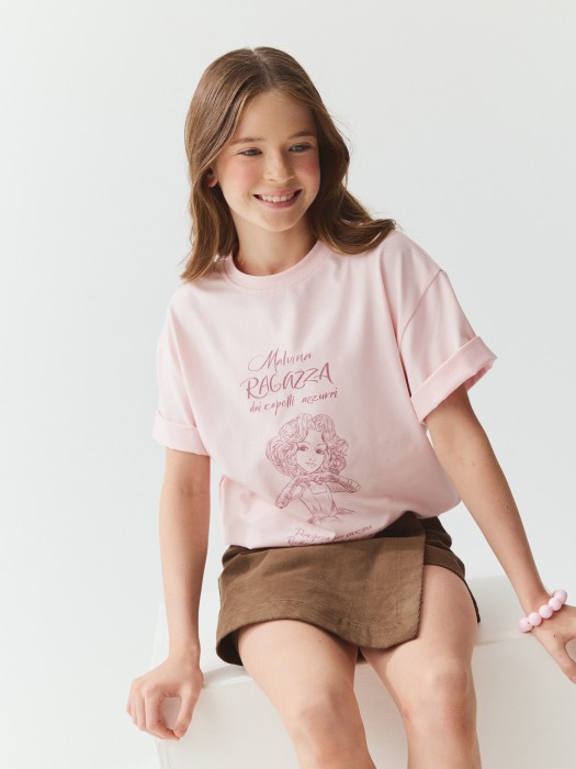 футболка оверсайз "мальвина" 7+ из проверенных материалов спереди