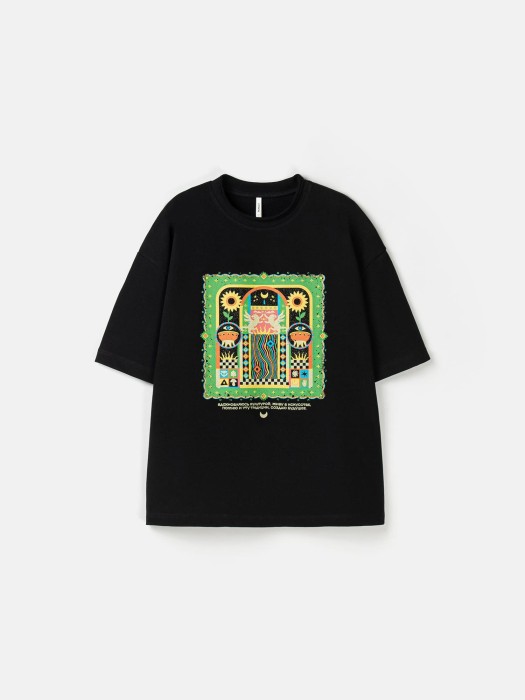 футболка оверсайз матур взрослая от бренда bungly вид слева