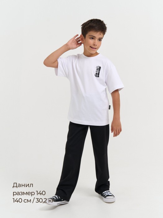 футболка оверсайз "мне ок" 7+ из россии вид сбоку