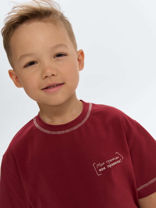 футболка оверсайз "мои правила" из россии вид сбоку