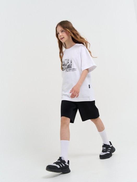 футболка оверсайз "мозговой штурм" 7+ от 8 до 12 лет с изнаночной стороны