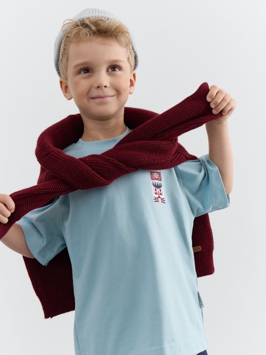 футболка оверсайз "небо" с принтом фотография